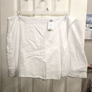 White skort Skirt womens extra large XL Abercrombie and Fitch NEW